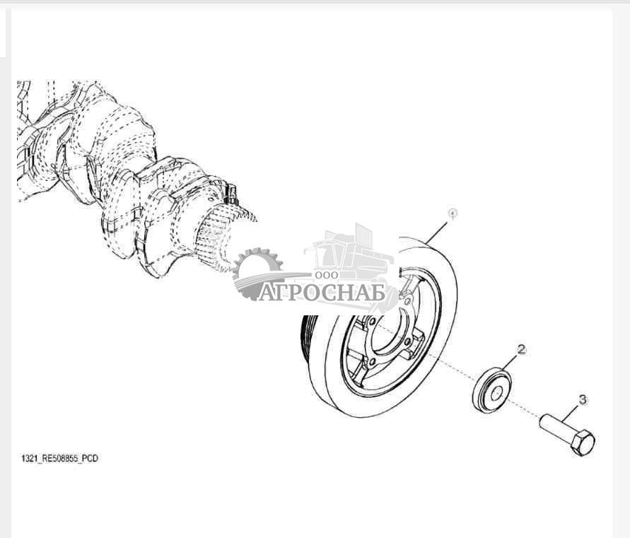 1321 Шкив коленчатого вала 